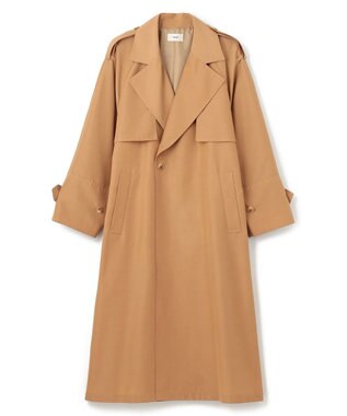 NAVE 【ReNAVE・セットアップ可/撥水加工/防シワ】ポリエステルタッサー コート キャメル系