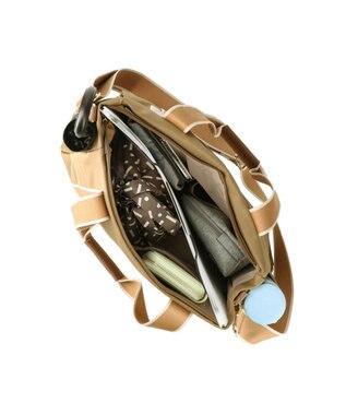 ROOTOTE 1478【撥水・A4サイズ収納】LT.アーキャトル.7ポケッツ-テープ-A 02：ベージュ