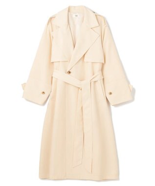 NAVE 【ReNAVE・セットアップ可/撥水加工/防シワ】ポリエステルタッサー コート アイボリー系