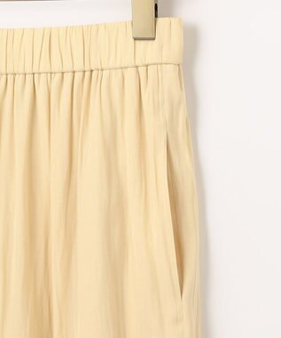 組曲 【洗える】ギャザーライトデシン パンツ ロング丈 イエロー系