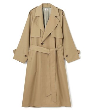 NAVE 【ReNAVE・セットアップ可/撥水加工/防シワ】ポリエステルタッサー コート カーキ系