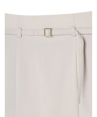 Green Parks きれシルベルト付きフレアスカート Light Beige