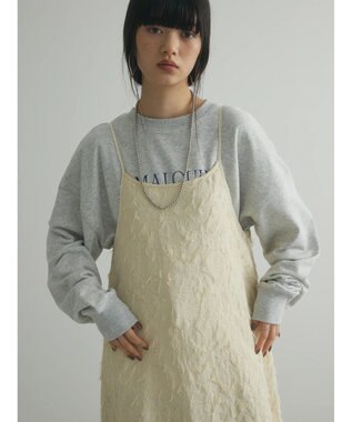 Green Parks armonia．フェザージャガードキャミワンピース Ivory