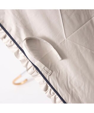 UNBILLION カシュネ cachenez / 【晴雨兼用】【日傘】 【UV カット率99.999.9％以上】PUヒートカットフリルミニ折りたたみ傘 ベージュ