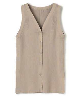 uncrave リブニット 2WAYタンクトップ グレージュ