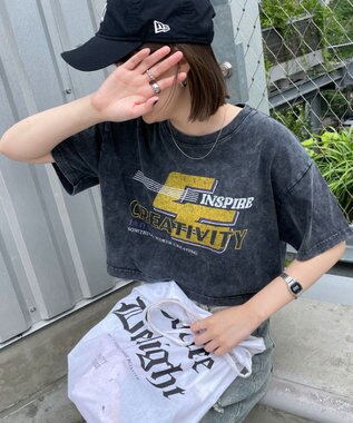 WEGO ヴィンテージウォッシュショートT 柄3