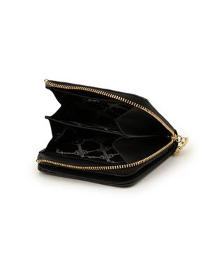 CLATHAS ワッフル 二つ折り財布 ブラック
