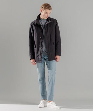 JOSEPH HOMME 【WEB限定】パウダーピーチクロス ナイロンコート ブラック系