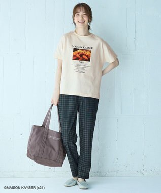 ANY 【MAISON KAYSERコラボ】刺繍ロゴトートバッグ チャコール