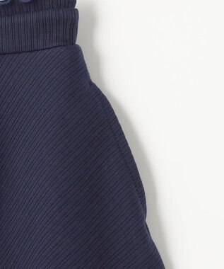 組曲 KIDS 【インパンツ付き】【110-140cm】フレアテレコ スカート ネイビー系