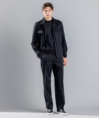 JOSEPH HOMME オーナメントジャガード　ニット ブラック系5