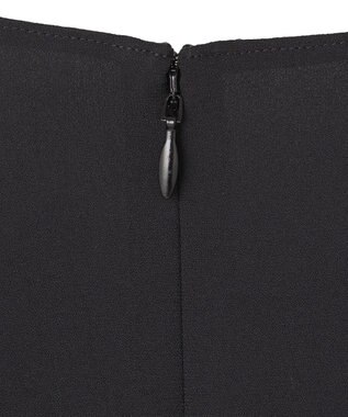 ICB L 【洗える】 ストレッチジョーゼット ブラウス ブラック系