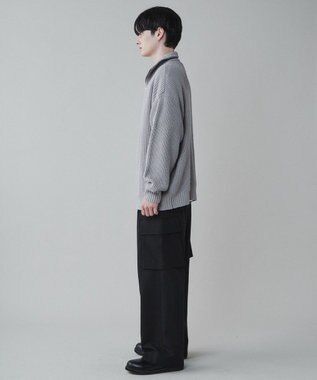 WEGO トロミ　ルーズカーゴスラックス ブラック