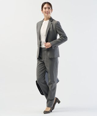 J.PRESS LADIES L 【セットアップ対応】BAHARIYE SOLID テーラード ジャケット ミディアムグレー系