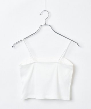 WEGO 【カップ付き】なちゅ盛れカップインショートキャミ オフホワイト