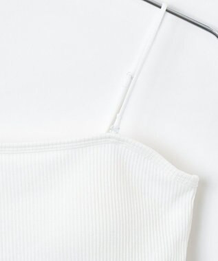 WEGO 【カップ付き】なちゅ盛れカップインショートキャミ オフホワイト