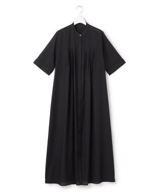 ICB 【先行予約】リネンスラブローン シャツワンピース ブラック