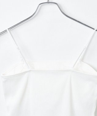 WEGO 【カップ付き】なちゅ盛れカップインショートキャミ オフホワイト