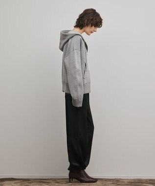 GRACE CONTINENTAL フォルムニットパーカー グレー