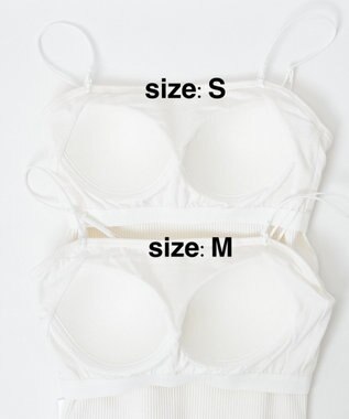 WEGO 【カップ付き】なちゅ盛れカップインショートキャミ オフホワイト