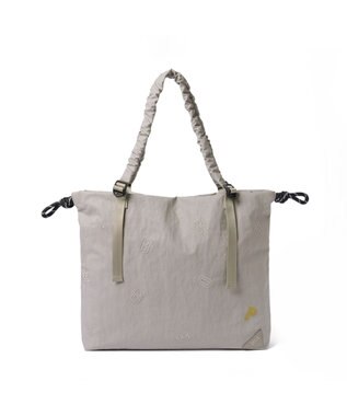 PELLE BORSA 巾着A4トート Wrinkle リンクル 6521 ライトグレー