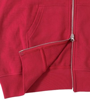 WEGO カレッジロゴビッグジップパーカー レッド