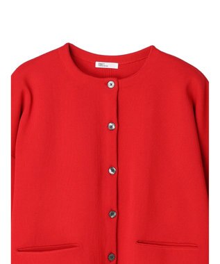 CRAFT STANDARD BOUTIQUE リサイクルポリエステルニットカーディガン Red