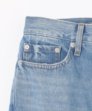 NAVE 【Nave　洗える】デニム センタープレスパンツ スカイブルー系