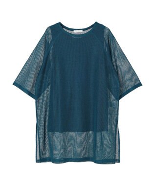 Green Parks ＳＥＴ２点メッシュラグランチュニック Blue Green