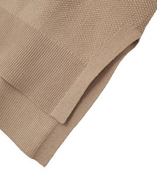 YECCA VECCA 配色ワイドポロニット Beige