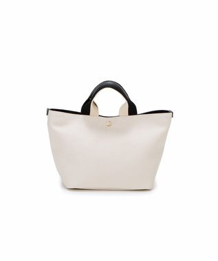 TOPKAPI 【Breath TOPKAPI】SCOTCH GRAIN スコッチグレイン プレーン 2トーンテープ ハンドル トートバッグ S クリーム