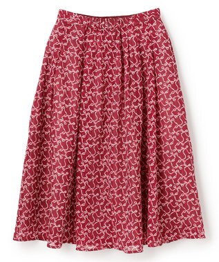 TOCCA 【洗える・消臭】RIBBON AND RIBBON スカート ワイン系5