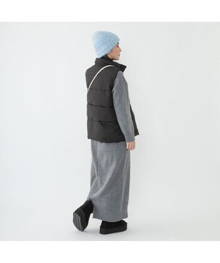 林八百吉商店 un chapeau MIXボアニット ブルー