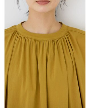 AMERICAN HOLIC 接触冷感丈違いフレンチスリーブワンピース Mustard