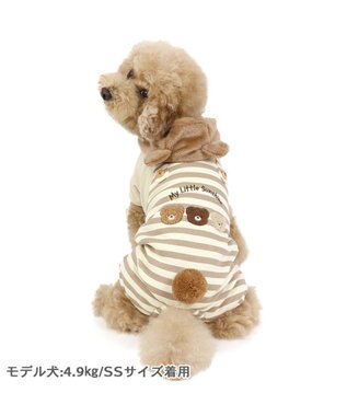 PET PARADISE ペットパラダイス くまもこ ロンパース 小型犬 ブラウン