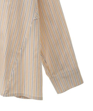 CRAFT STANDARD BOUTIQUE バックフリルシャツ Stripe Beige