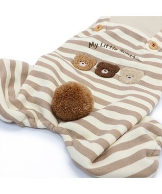 PET PARADISE ペットパラダイス くまもこ ロンパース 小型犬 ブラウン