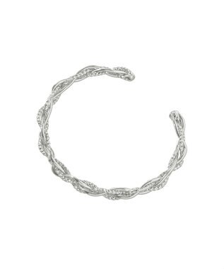 earth music&ecology ウェイビーメタルバングル Silver