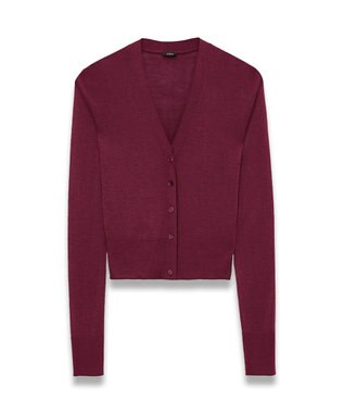 JOSEPH キャッシュエアー　カーディガン Merlot