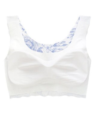 WACOAL 【GOCOCi ゴコチ】 ノンワイヤー ハーフトップ まるでつけていないような着ごこち フラット仕上げ ホックなし ブラトップ レディース CGG534 /ワコール ブルー