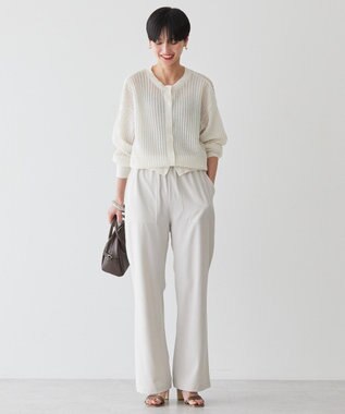 AMERICAN HOLIC 柄編みニットカーディガン Off White