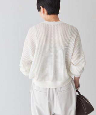 AMERICAN HOLIC 柄編みニットカーディガン Off White