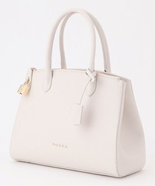 TOCCA HAPPY KEY LEATHERBAG レザーバッグ アイボリー系