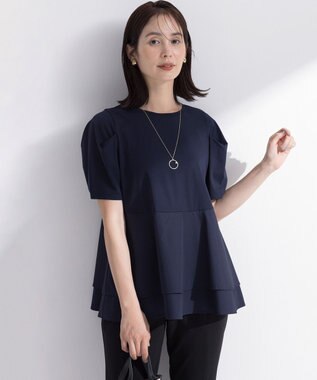 組曲 L シャツコンビティアード カットソー ネイビー系