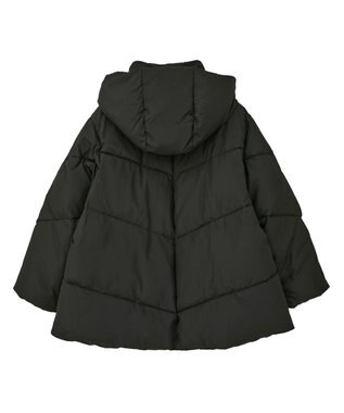 earth music&ecology 2WAYパファーブルゾン Black