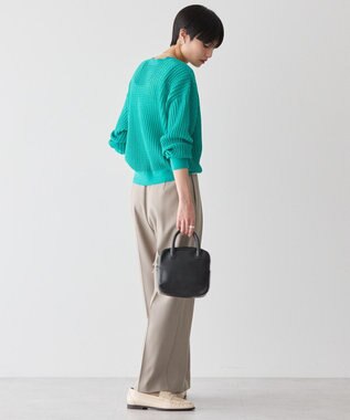 AMERICAN HOLIC 柄編みニットカーディガン Green