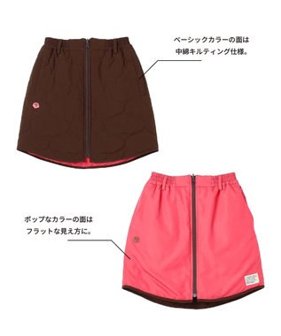 PW CIRCULUS 【WOMEN】キルティング中綿リバーシブルスカート  ゴルフウェア レディース ダークブラウン系