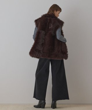 GRACE CONTINENTAL URBANCODE 衿付きジレ ブラウン