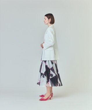 GRACE CONTINENTAL サイドベンツジャケット ホワイト