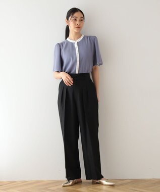 Green Parks ・ＥＬＥＮＣＡＲＥ　ＤＵＥ　バイカラーブラウス Off White